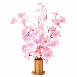 ★53-7-8-1 枝桜スタンドアレンジ(造花)