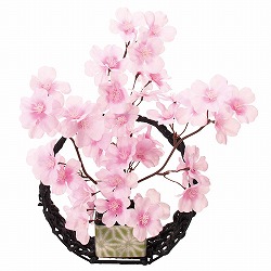 ★53-7-9-1 桜満月アレンジ(造花)