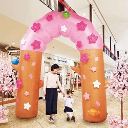 ★53-8-4-1 エアブローアーチ サクラ 幅325x高さ330cm