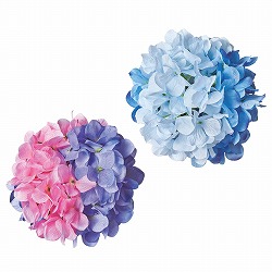 ★55-12-10-1 2個 ミックスあじさい造花ボール18cm