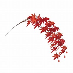 ★57-100-79-1 2本 紅葉造花シダレスプレー100cm