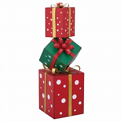 ★58-100-6-1 3連プレゼントボックスオブジェ