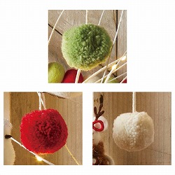 ★58-101-1-1 12個 ポンポンシリーズ オーナメント