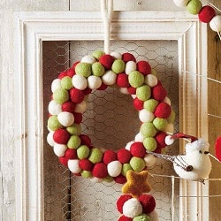 ★58-101-4-1 ポンポンシリーズ リース22cm