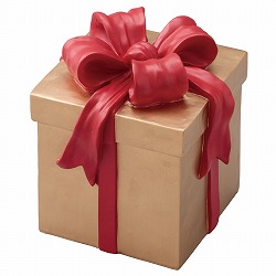 ★58-103-10-1 クリスマスボックスモチーフ ゴールド