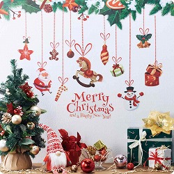 ★58-107-4-1 ウォールステッカー サンタ