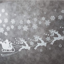 ★58-108-2-1 ホワイトウォールステッカー トナカイ