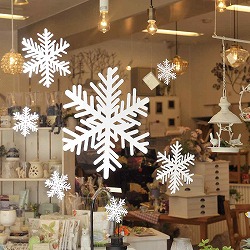 ★58-110-1-1 ウインドウシール BIGスノーフレーク