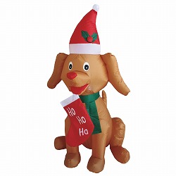 ★58-112-2-1 エアブロードール クリスマスドッグ