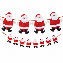 ★58-116-5-1 クリスマス フェルトガーランド サンタ