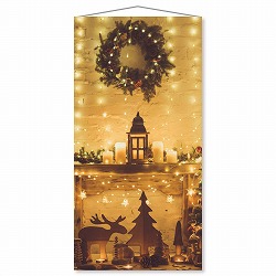 ★58-118-3-1 タペストリー クリスマスゴールド