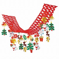 ★58-124-2-1 キラキラサンタプリーツハンガー