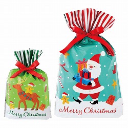 ★58-141-1-1 20枚 リボン付きギフトバッグ オイルパステル