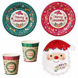 ★58-144-11-1 50個 クリスマス パーティー食器