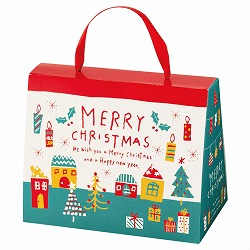★58-144-8-1 10枚 バッグ型ギフトボックス クリスマス ドリーム