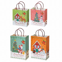 ★58-145-1-1 50枚 手提げ紙袋 オイルパステル