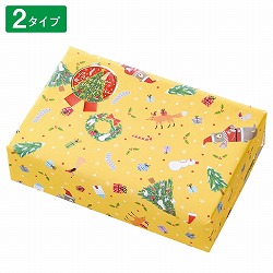 ★58-147-4-1 50枚 包装紙 クリスマスベアラー