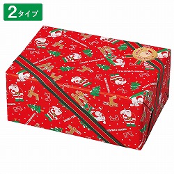 ★58-148-8-1 50枚 包装紙 クリスマスサンタ