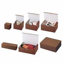 ★58-148-9-1 10枚 ギフトボックス ブラウン