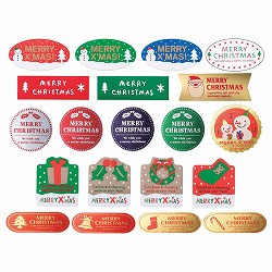★58-151-3-1 500枚 クリスマスギフトシール(ロール