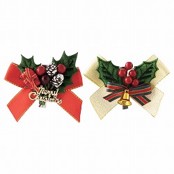 ★58-152-7-1 20個 クリスマス リボン付きフルリール