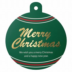 ★58-153-4-1 30枚 クリスマスタグ オーナメン