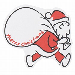 ★58-153-8-1 30枚 クリスマスカード サンタ
