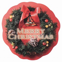 ★58-153-9-1 30枚 クリスマスカード リース