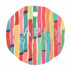 ★58-154-3-1 50枚 ギフトタグ ホリデー カラフル