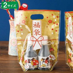 ★58-158-6-1 30枚 福袋縁起物スタンドバッグ