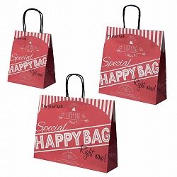 ★58-158-8-3 ハッピーバッグ レッド