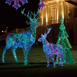 ★58-2-1-1 LEDホログラム レインボーフィルムモチーフ ツリー