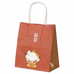 ★58-300-14-1 25枚 福袋 ねこ鏡餅18×10×21cm