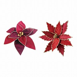 ★58-300-82-1 ポインセチアクリップ25cm(レッド)