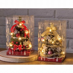 ★58-303-96-1 LEDデコレーションクリスマスツリー 18cm