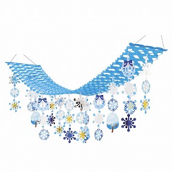 ★58-304-12-1 ウィンタークリスマスリースプリーツハンガー