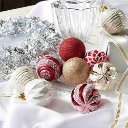 ★58-35-1-1 12個 オーナメントボール6cm