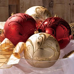 ★58-36-3-1 3個 ビッグオーナメントボール 15cm