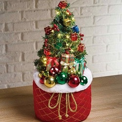 ★58-44-5-1 LEDノルディックレッドバッククリスマスツリー50cm