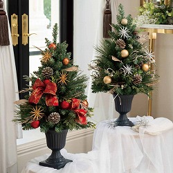 ★58-44-6-1 クラシックポットクリスマスツリー 75cm