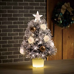 ★58-44-7-1 フロッキーファイバークリスマスツリー60cm