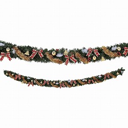 ★58-52-5-1 ストレート クリスマスガーランドセット270cm
