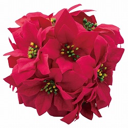 ★58-53-8-1 ポインセチア造花ボール18cm
