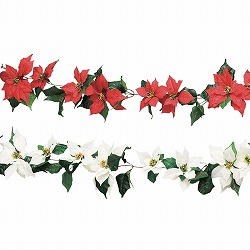 ★58-54-2-1 ポインセチア造花ガーランド大