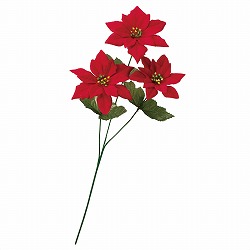 ★58-54-8-1 24本 ベルベットポインセチア造花
