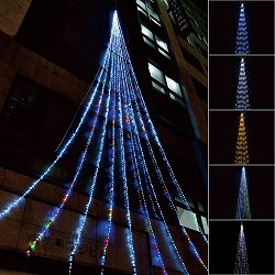 ★58-63-1-1 LED 1728球 ドレープライト ロングサイズ