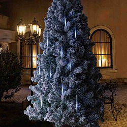 ★58-69-3-1 LED 10連 フォールバー イルミネーションライト ホワイト