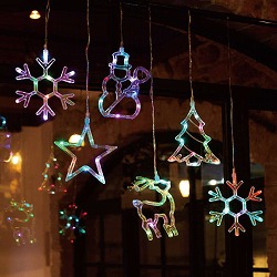 ★58-69-5-1 LED 6連 レインボーモチーフカーテンライト