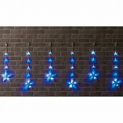 ★58-70-4-1 LED 6連 スターカーテンライト 61球