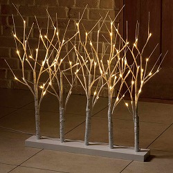 ★58-80-7-1 LED白樺ブランチライト幅87×高さ72cm